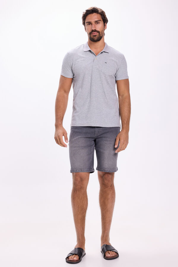 Milano Polo de bolso Cinza claro