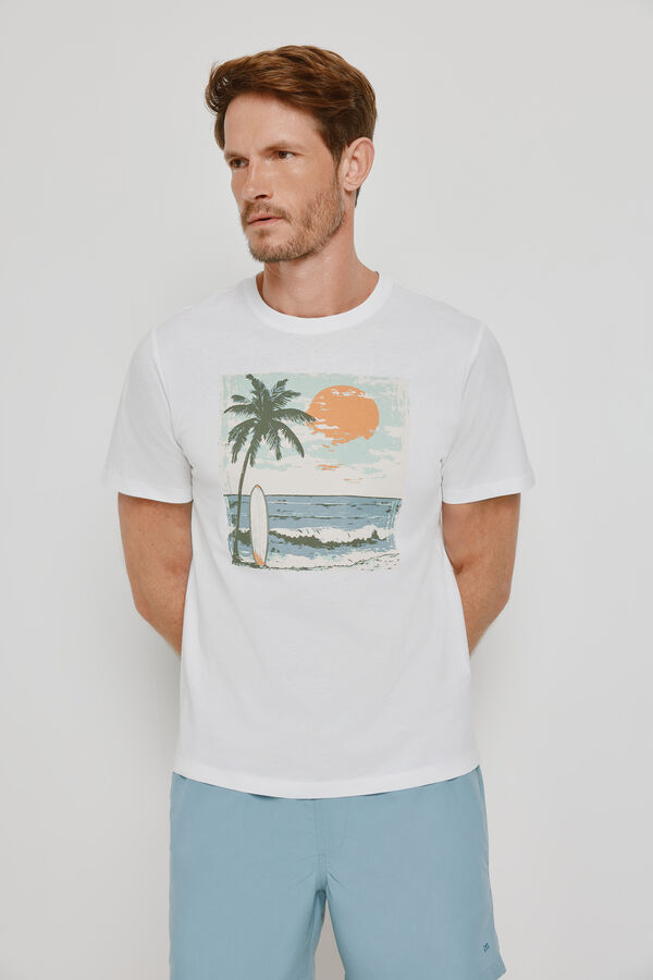 Milano T-shirt de manga curta Branco