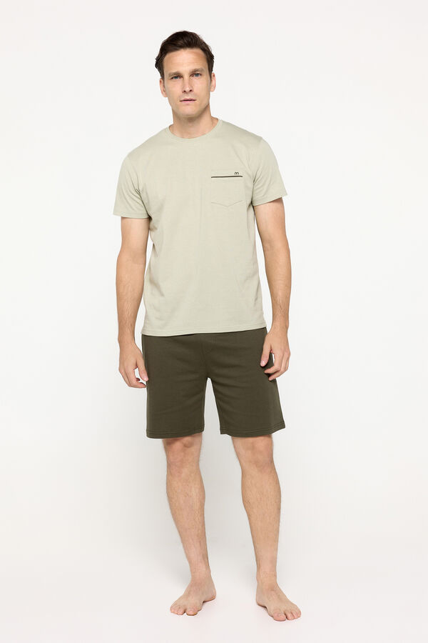 Milano Pijama corto algod&oacute;n Verde