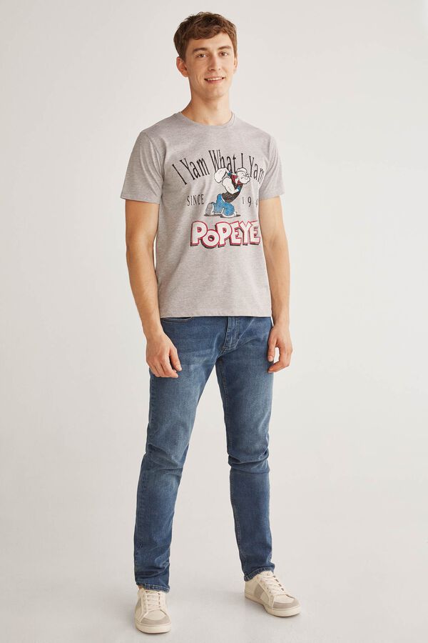 Fifty Outlet Camiseta Popeye Cinza medio