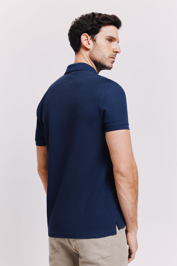 Milano Polo manga curta Marinho