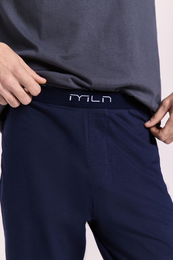 Milano Pijama Big Logo Gris Oscuro