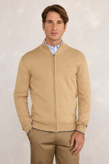 Milano Cardigan canelado Camel