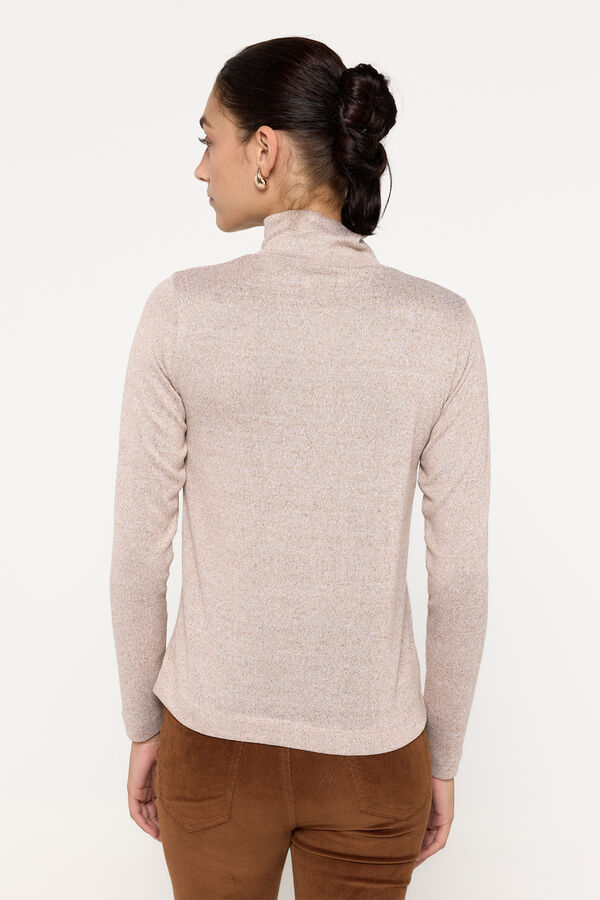 Milano Jersey cuello perkins tacto suave Marr&oacute;n