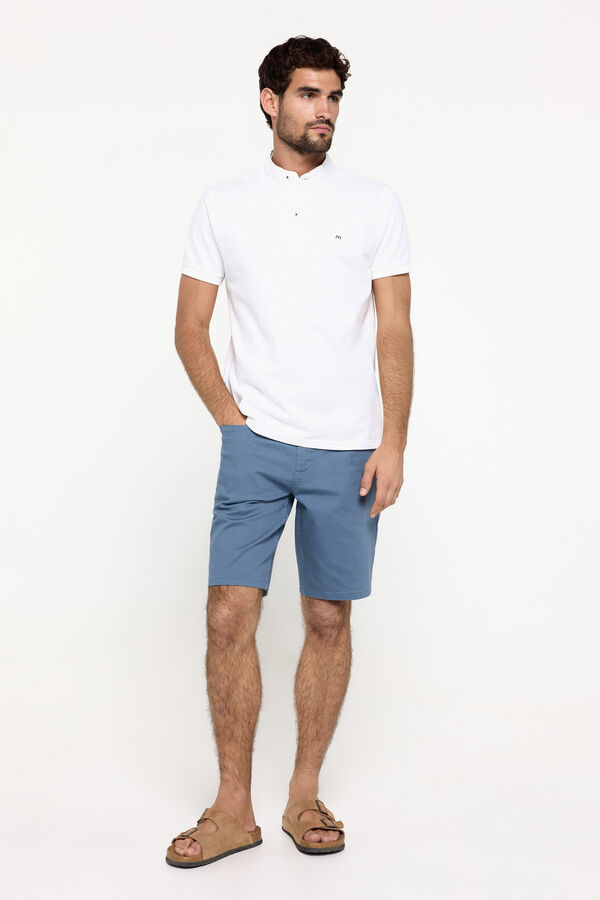 Fifty Outlet Polo piqué gola mao Branco