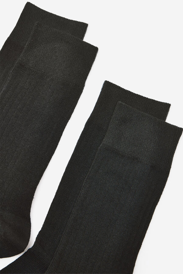 Milano Calcetines canal&eacute; Negro