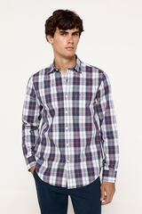 Milano Camisa Popel&iacute;n Cuadros Azul