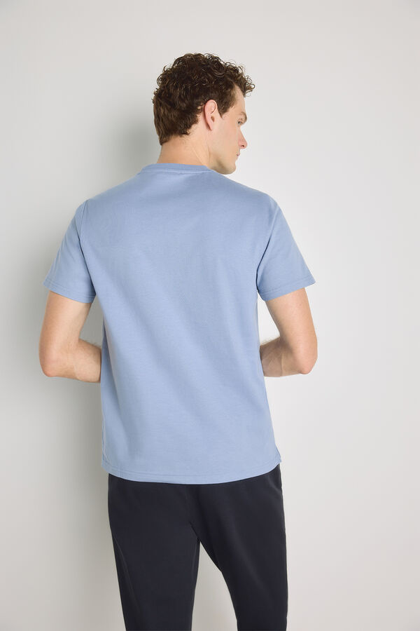 Pedro del Hierro T-shirt de manga curta estampada Azul indigo