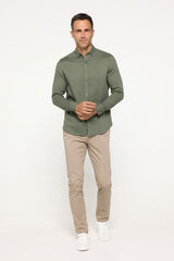 Milano Camisa Sport Estrutura C&aacute;qui escuro