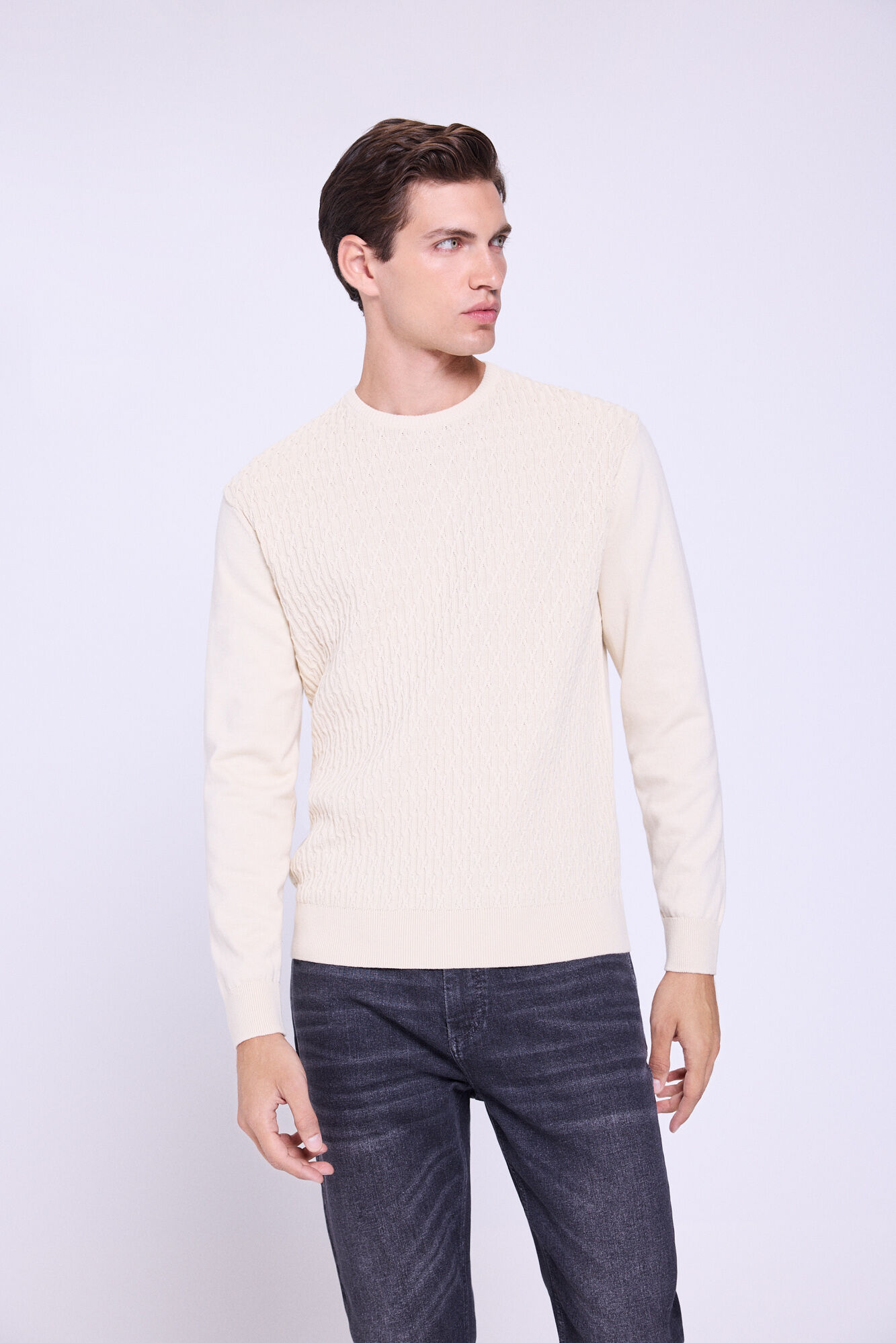 Milano Jersey Cuello Redondo Estructura