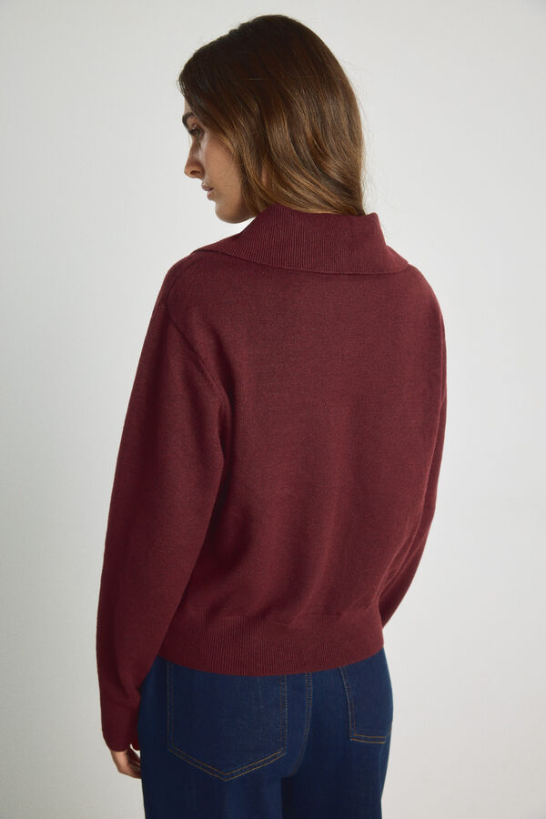 Milano Camisola gola polo Bordeaux