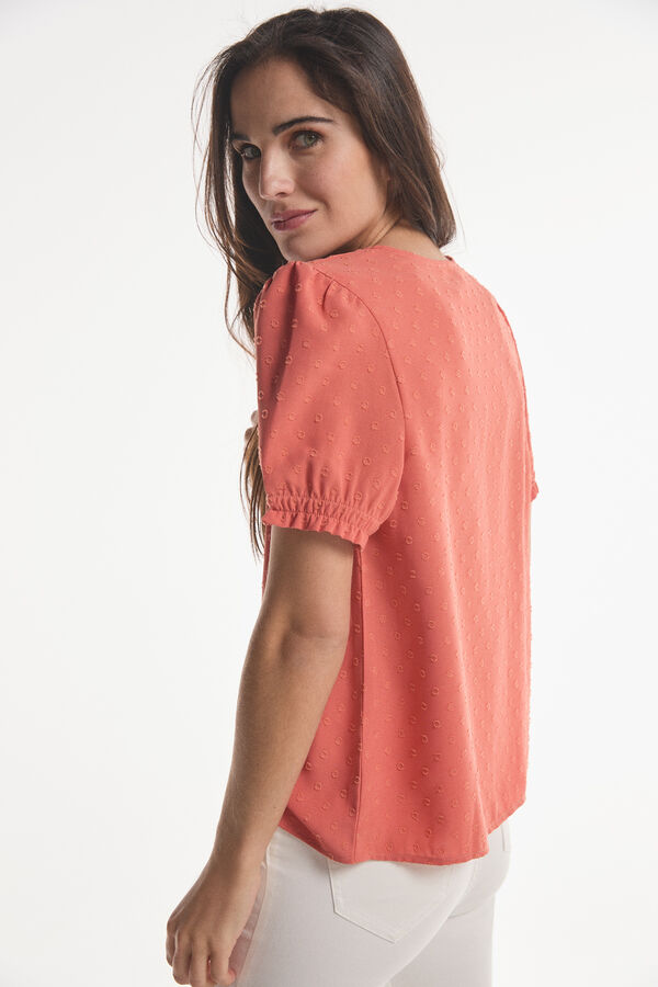 Fifty Outlet Blusa plumetti sustentável Rosa