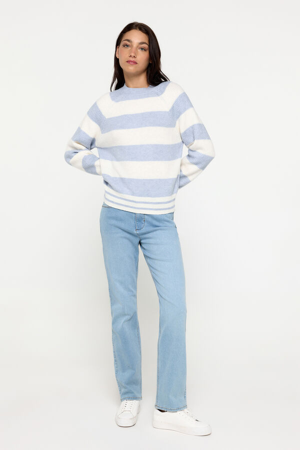 Milano Jersey tacto suave Azul