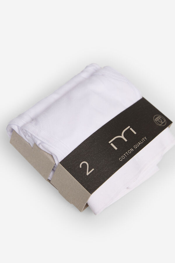 Fifty Outlet Pack boxers lisos Blanco
