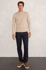 Pedro del Hierro Denim calça regular Marinho