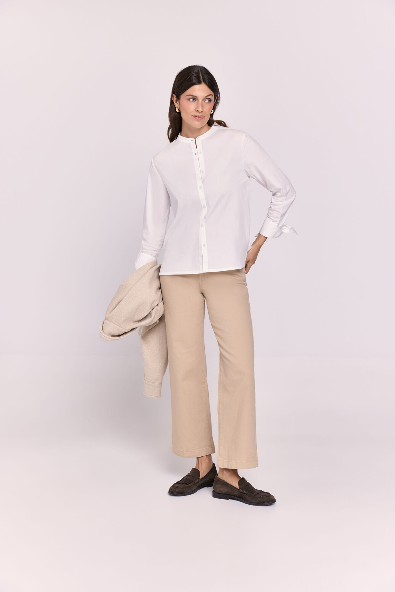 Milano Camisa cuello mao