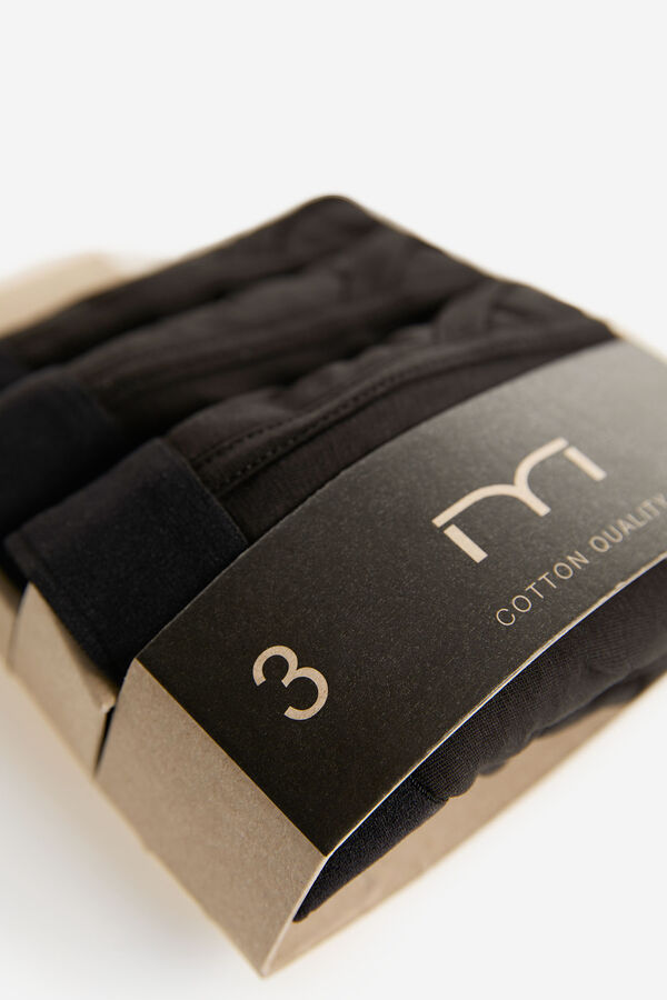 Fifty Outlet Pack 3 boxers malha Preto