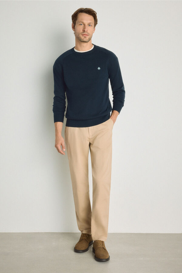 Springfield Camisola gola caixa Azul