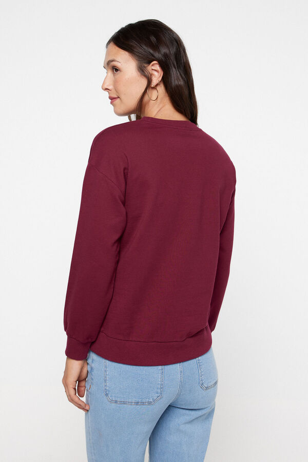 Fifty Outlet Sweatshirt estampada Maroonn