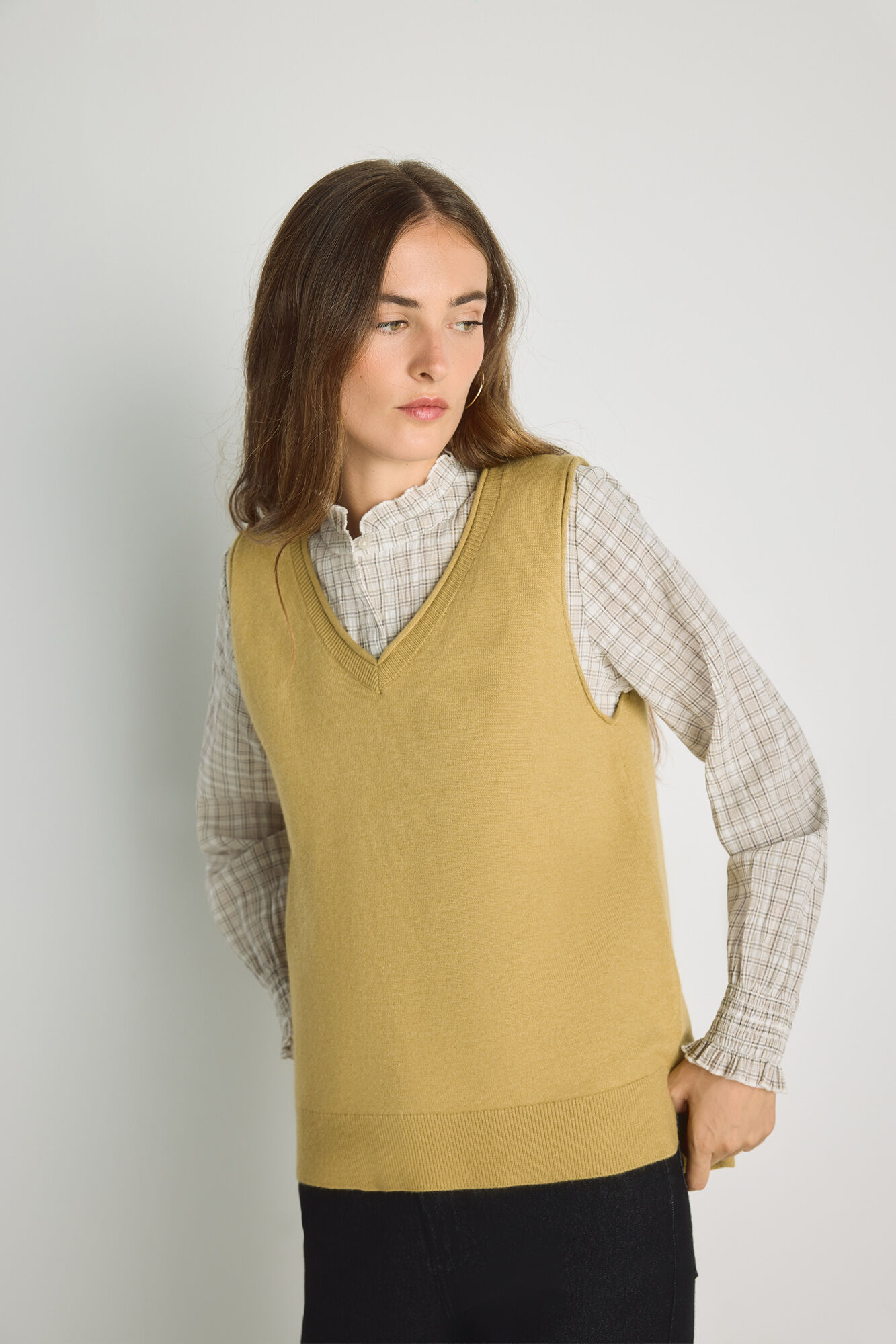 Milano Chaleco cuello pico