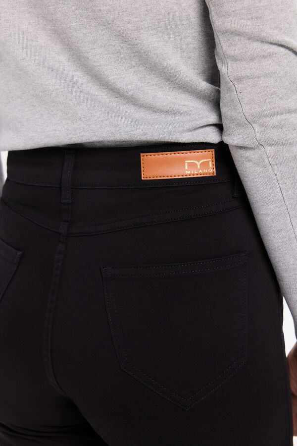 Milano Pantalón slim color Negro