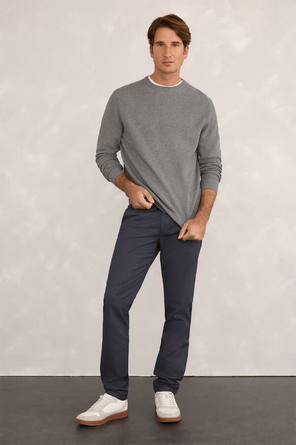 Milano Jersey Básico Nido Abeja Gris Oscuro