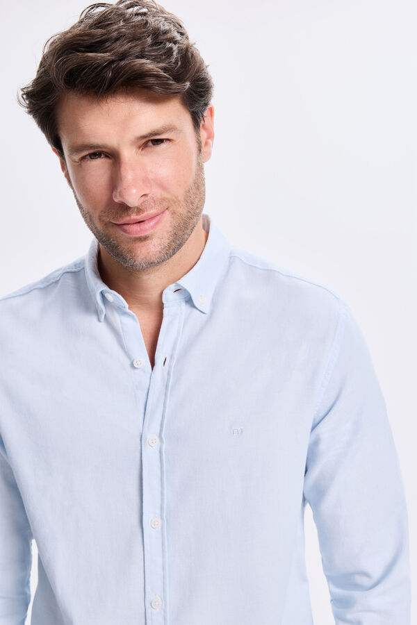 Milano Camisa Sport Estructura Azul