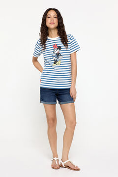 Fifty Outlet T-shirt riscas Minnie Mouse Azul
