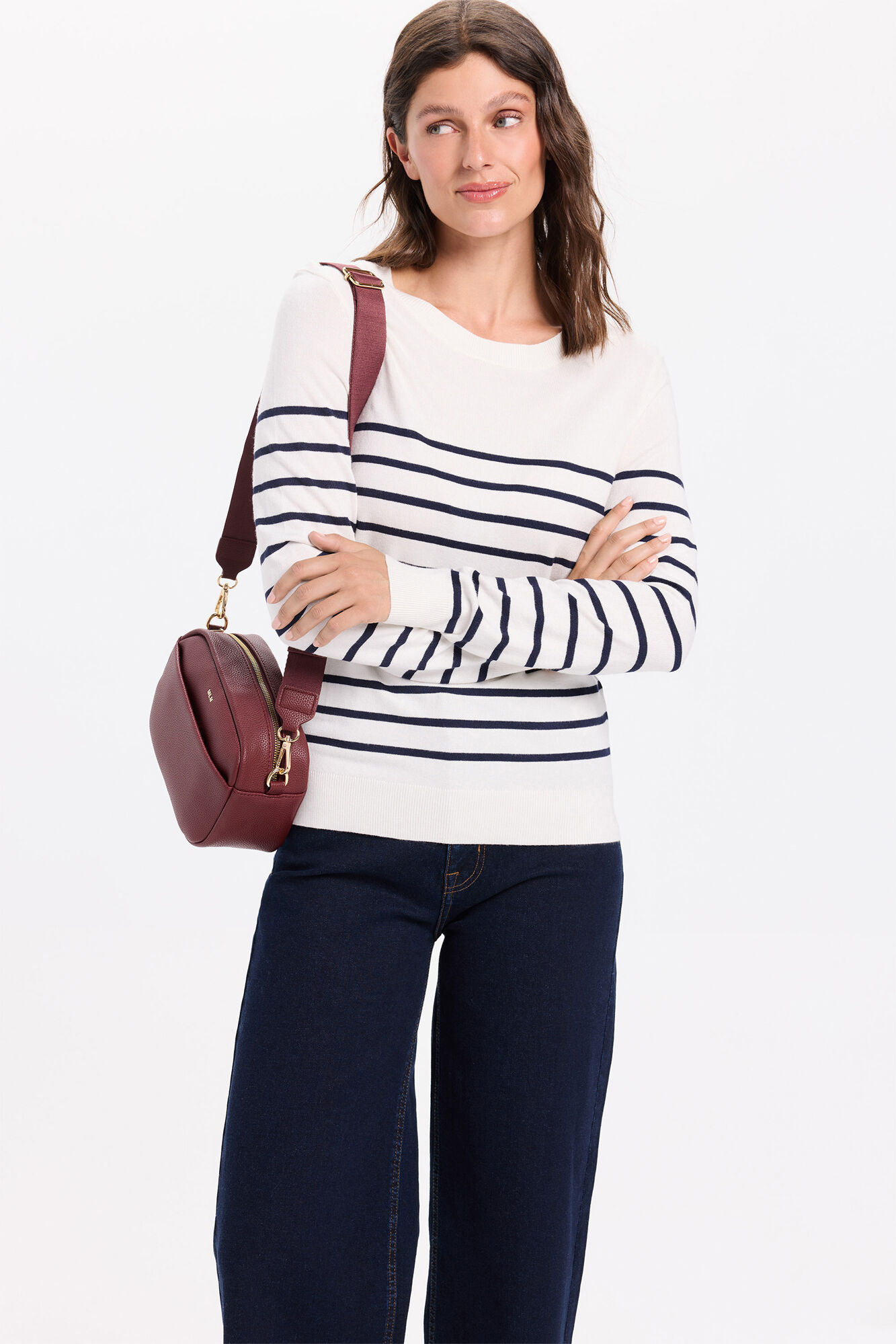 Milano Jersey basico punto liso rayas bicolor