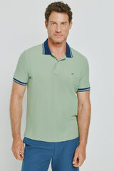 Milano Polo de manga curta Verde