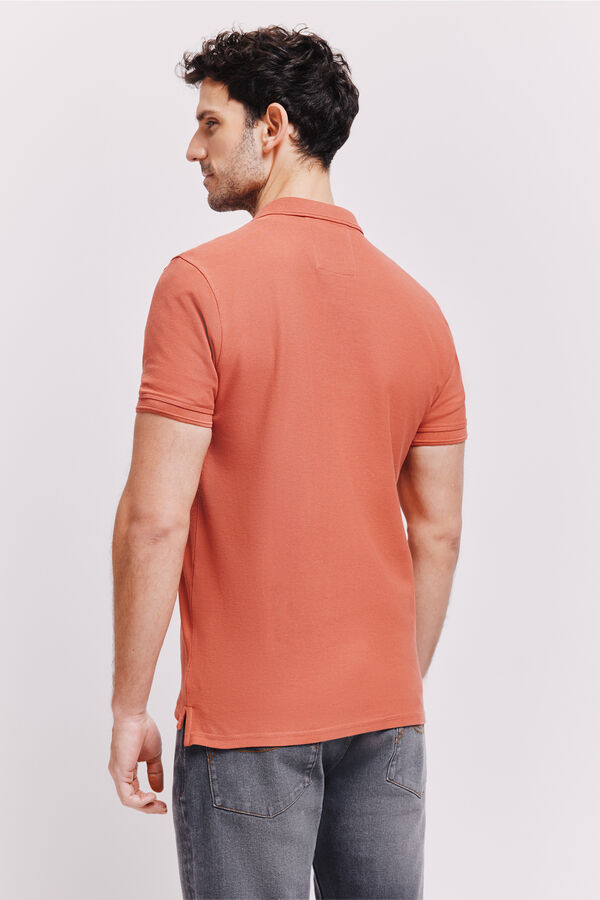 Milano Polo manga curta Vermelho