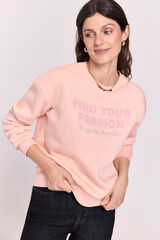 Milano Sweatshirt rosa com texto Rosa