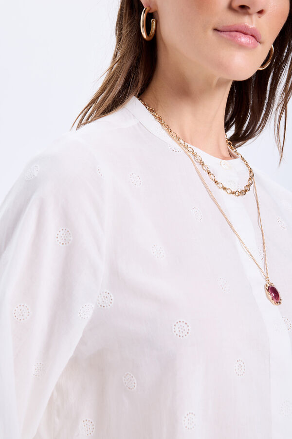 Milano Blusa de batista Blanco