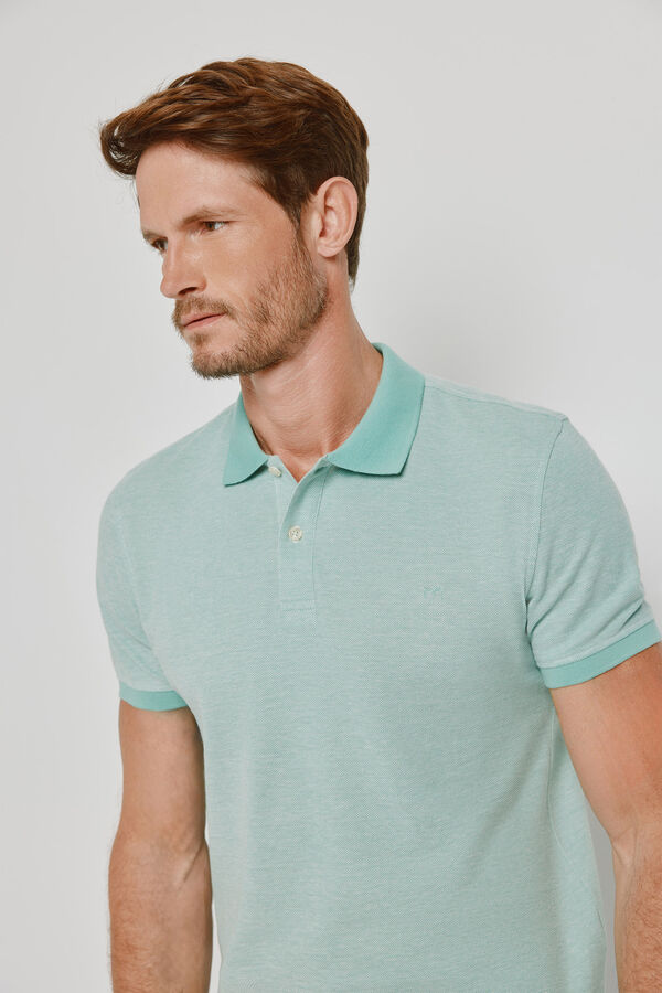 Milano Polo de manga curta Turquesa