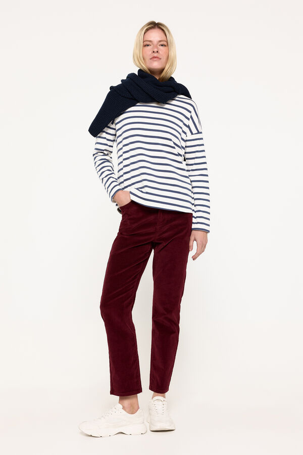 Milano Camiseta heavy cotton rayas Negro