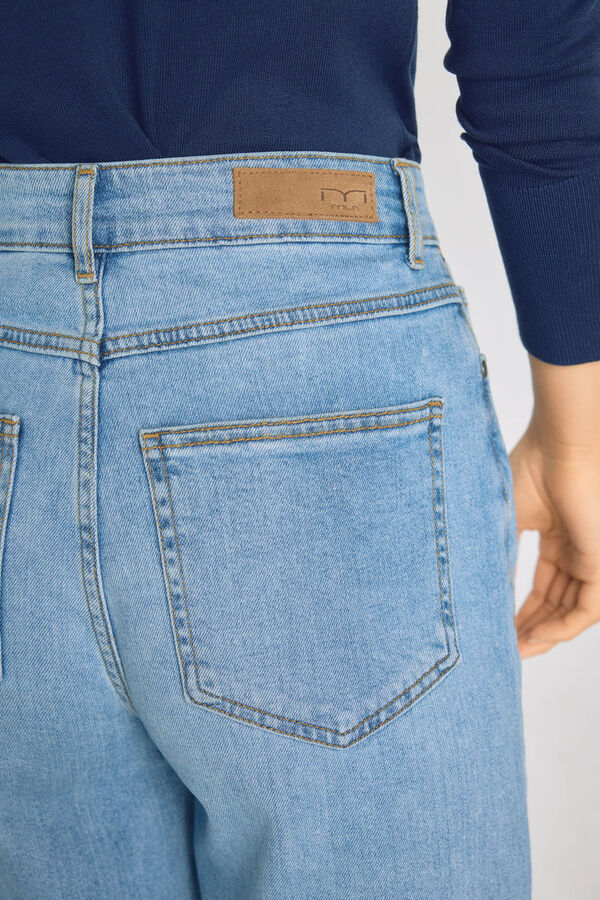 Milano Pantal&oacute;n denim ancho Azul Claro