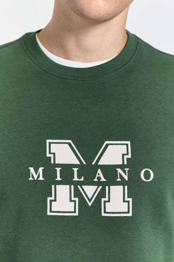 Milano Sudadera print regular fit Verde