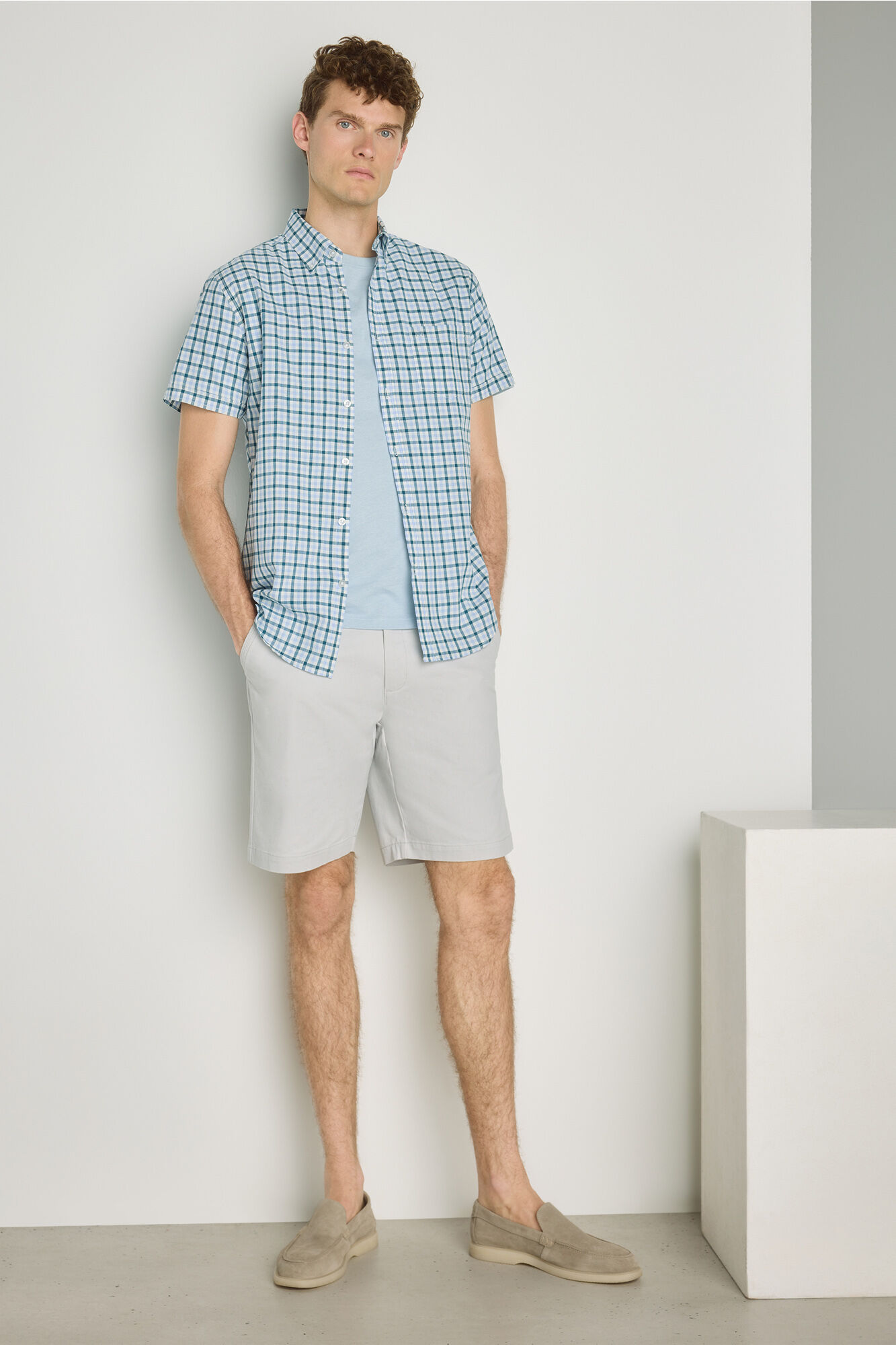 Milano Camisa cuadros manga corta