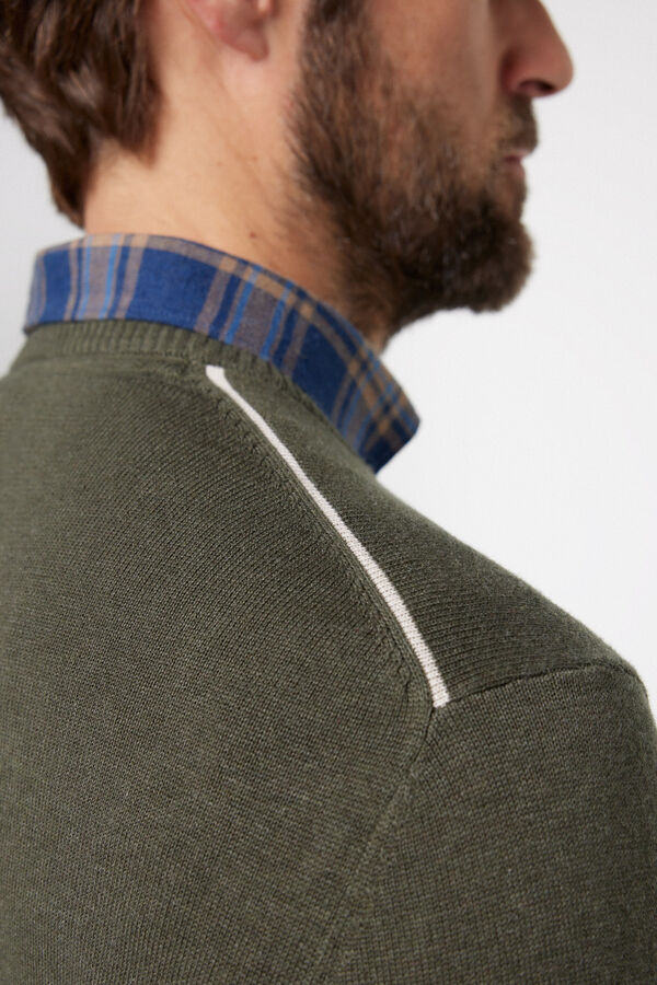 Milano Jersey Jacquard Algod&oacute;n. Verde