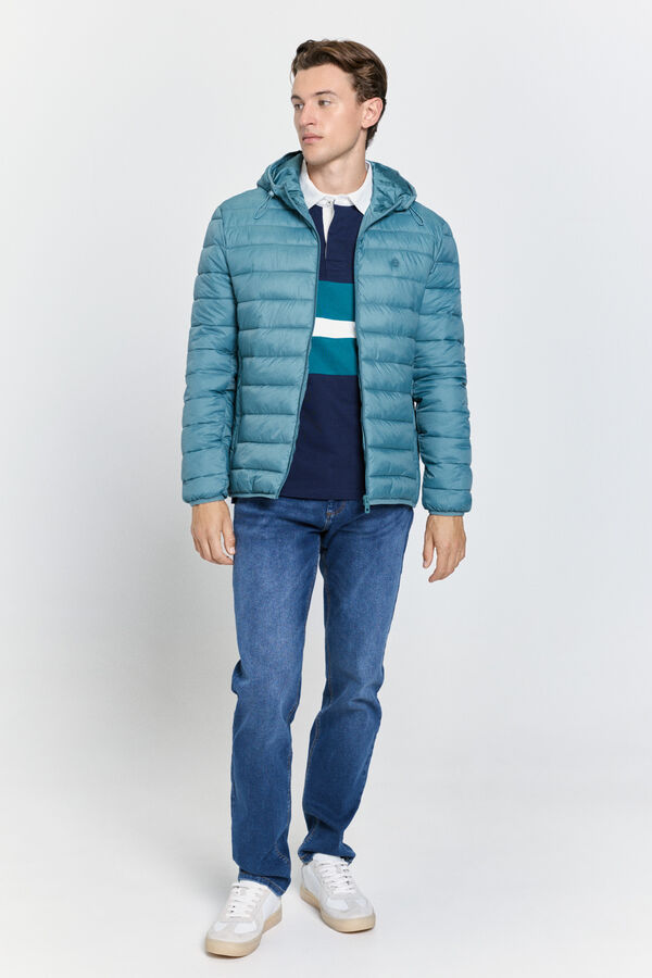 Milano Casaco com capuz Azul