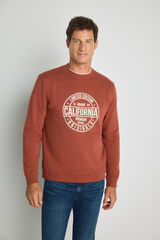 Milano Sweatshirt gola redonda com logo Laranja