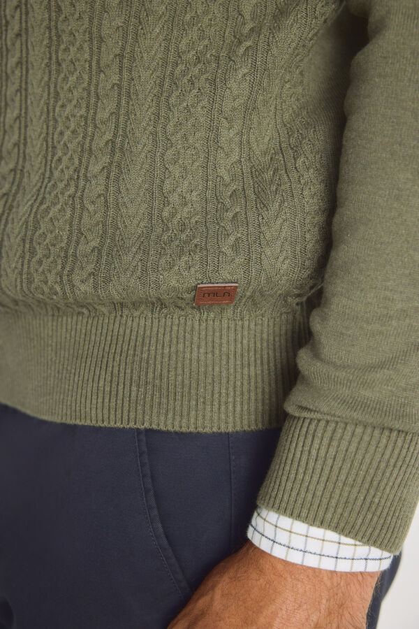Milano Jersey cuello caja Gris