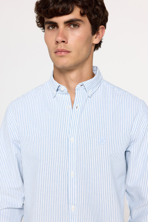 Springfield Camisa Oxford Rayas Springfield Azul