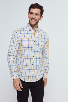 Fifty Outlet Camisa Twill Cuadros beige