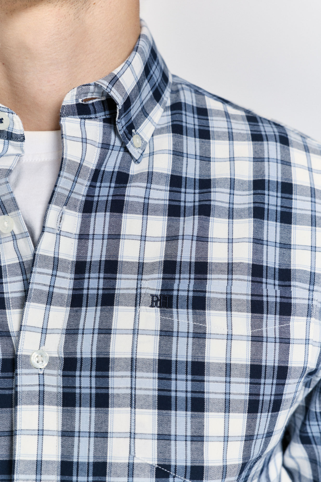 Pedro del Hierro Camisa cuadros relaxed fit