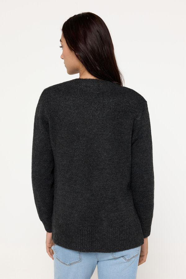 Milano Cardigan grueso abierto Marengo