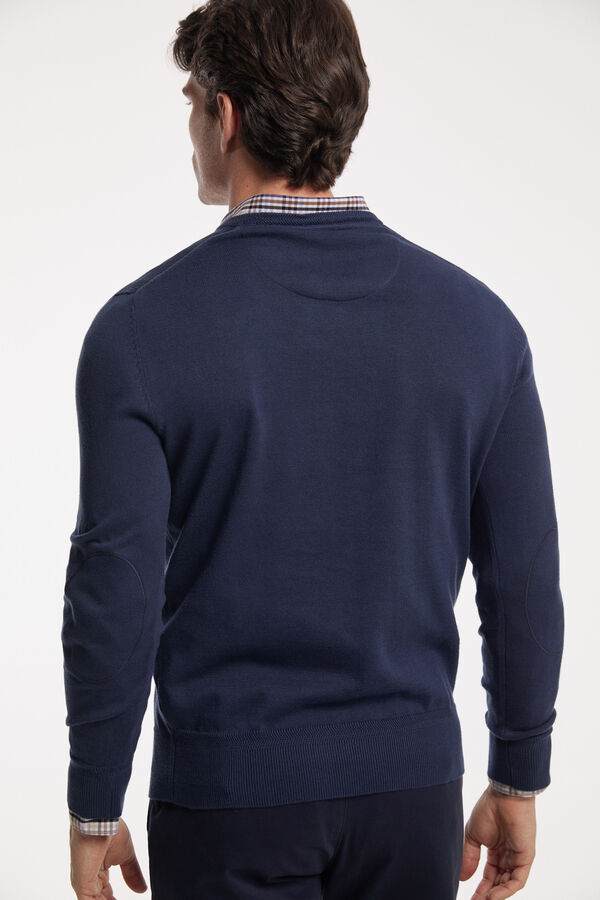 Fifty Outlet Jersey cuello pico Azul Oscuro