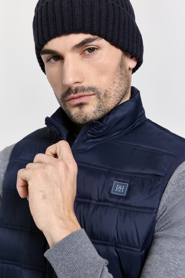 Pedro del Hierro Colete acolchoado ultralight Marinho