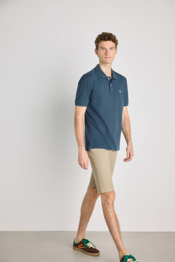 Springfield Polo de manga curta Azul