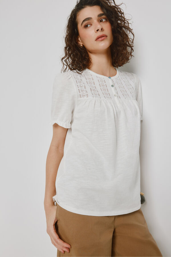 Milano T-shirt de manga curta Branco